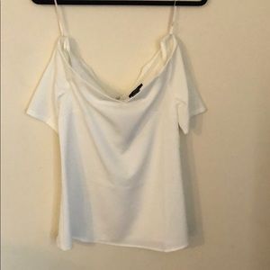 NWT White off the shoulder short sleeve blouse